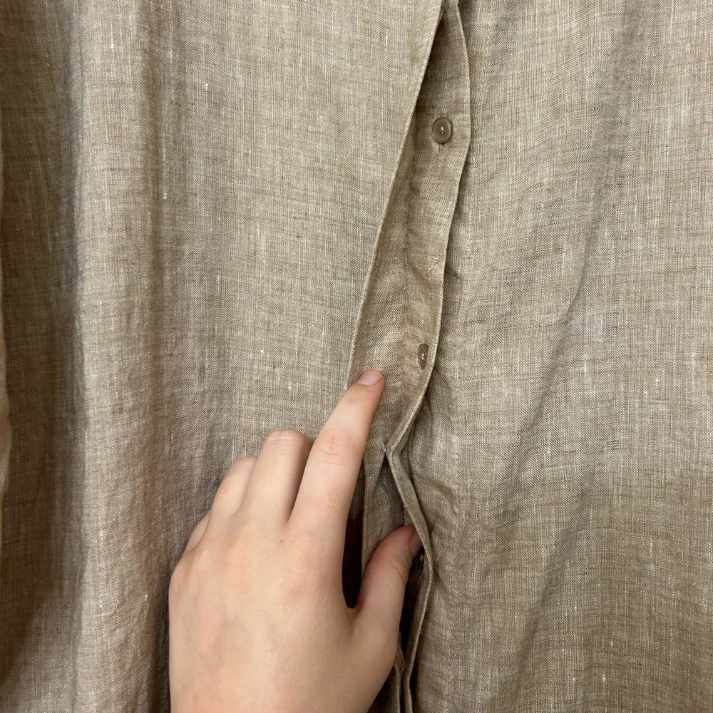 Haven Tan Linen Kaftan - Picture 7 of 12